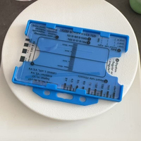 Regla de interpretación de ECG portátil Titan, tarjeta de herramienta de medición de EKG médica, estuche protector de plástico azul, ligero, para formas de onda