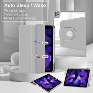 Triple Fold Rotating <strong>Case</strong> <strong>for</strong> <strong>iPad</strong> Pro 11 Inch 2022/2021/2020/2018 with Pencil Holder <strong>360</strong> <strong>Degree</strong> <strong>Rotation</strong> Protective Stand Cover - Product Image 3