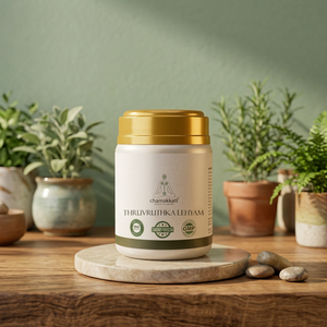 Pommade Chamakkatt Thruvruthka Lehyam 500g, apaisante et nourrissante, soin ayurvédique à base de plantes, certifiée ISO, durée de conservation de 2 ans - Product Image 4