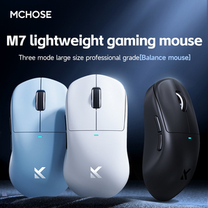 Ratón MCHOSE M7 de Tres Modos, Ligero, Sin Orificios, Con Cable e Inalámbrico 2.4, Bluetooth, Alimentado por Batería, para Oficina, Competición y Juegos - Product Image 3