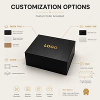 Boîtes en carton magnétiques pliables en gros noir blanc personnalisé bas quantité minimale de commande crème pour le visage crème contour des yeux nettoyant pour le visage stratification mate