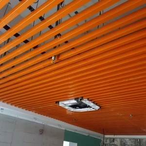 Système de <span class=keywords><strong>plafond</strong></span> en fer/aluminium noir imperméable, <span class=keywords><strong>plafond</strong></span> <span class=keywords><strong>suspendu</strong></span> en grille ouverte, panneaux légers suspendus, <span class=keywords><strong>plafond</strong></span> acoustique - Product Image 5