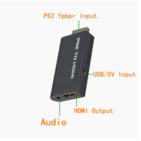 Convertisseur PS2 vers HD avec adaptateur audio/vidéo, adaptateur vidéo PS2 vers HDTV, interface de console de jeu.