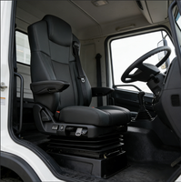 Kursi Truk Suspensi Udara Mewah Kulit PU Sandaran Tinggi Kursi Pengemudi Kompatibel dengan Truk HOWO SITRAK Steyr Volvo Scania