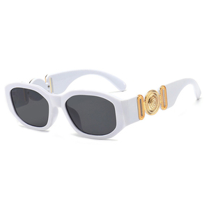 <span class=keywords><strong>2021</strong></span> européen américain à la mode lunettes de soleil transfrontalières personnalité irrégulière petit cadre avec noir pour enfants lentille Logo-4361 - Product Image 6