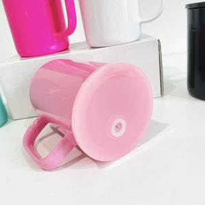 Tapas coloridas <span class=keywords><strong>Taza</strong></span> de vidrio de sublimación de 17oz con tapa de plástico de color <span class=keywords><strong>Taza</strong></span> de café de vidrio <span class=keywords><strong>sublimable</strong></span> de 17oz sin BPA con tapa colorida - Product Image 4
