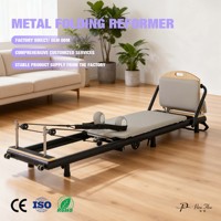 Machine de Pilates pliable avec cadre métallique pour la remise en forme à domicile, l'entraînement en studio, les exercices du corps entier et un rangement facile