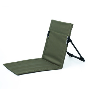 Chaise de camping pliable d'extérieur, chaise inclinable individuelle pour jardin et parc, avec coussin de dossier, chaise de pique-nique et de plage pliable - Product Image 1