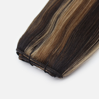 Cheveux bruts Nouveau design Volume Trame La trame sans couture de la peau peut être coupée Extensions de cheveux en trame flexible à double tirage