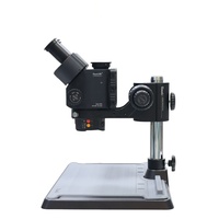 Microscope numérique trinoculaire 6558X 4K avec double sortie et positionnement laser coaxial pour réparation de téléphones portables et puces PCB