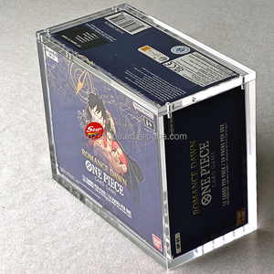SHP UV Clear Acrylic English <span class=keywords><strong>Booster</strong></span> Box Display JUEGO DE CARTAS DE UNA PIEZA [] Two Legends <span class=keywords><strong>Booster</strong></span> Box Magnet Lid Protector Case - Product Image 4
