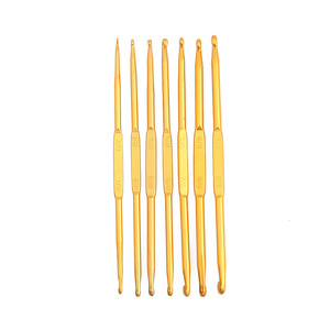 Ganchos de <span class=keywords><strong>ganchillo</strong></span> anodizados de <span class=keywords><strong>doble</strong></span> <span class=keywords><strong>punta</strong></span>: Herramientas de tejer duraderas de <span class=keywords><strong>doble</strong></span> <span class=keywords><strong>punta</strong></span> listas para stock de fábrica - Product Image 5
