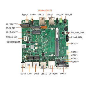 Nouvelle carte mère EVUC intégrée Intel Celeron J6412 sans ventilateur DDR4 <span class=keywords><strong>Nano</strong></span> <span class=keywords><strong>ITX</strong></span> 16 Go de RAM maximale pour LAN à faible consommation d'énergie - Product Image 3