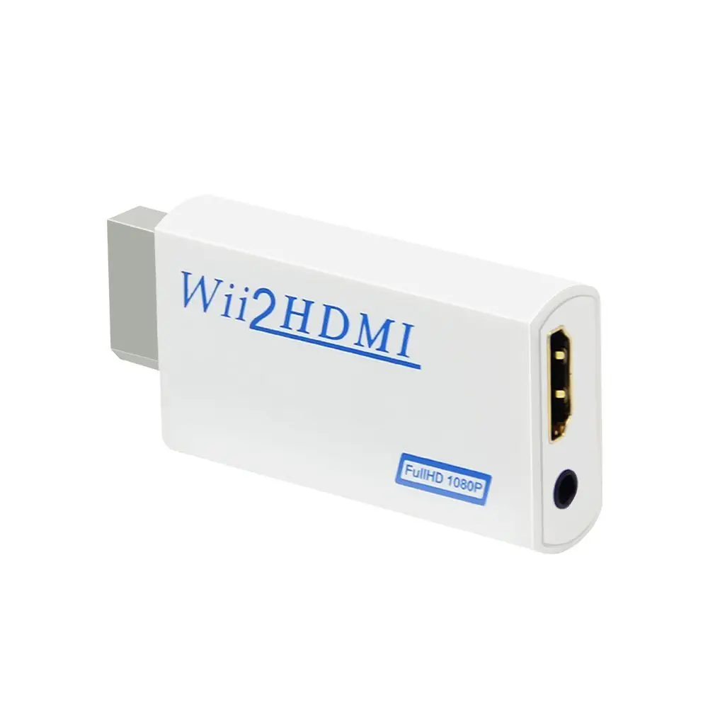 Adaptador de wii para hdmi full hd 1080p, conversor de áudio 3.5mm para jogos hdtv