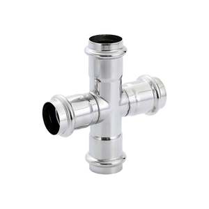 อุปกรณ์ SS304 316L สแตนเลสสำหรับท่อน้ำและแก๊สรุ่นหัวตรงทนต่อการกัดกร่อนข้าม - Product Image 4