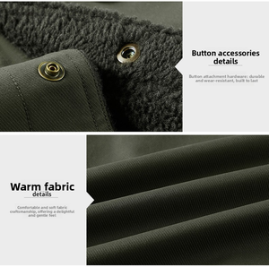 Мужская Толстая теплая куртка из полиэстера с Европейским воротником, Повседневная американская куртка в стиле ретро, <span class=keywords><strong>M</strong></span>-6XL - Product Image 6