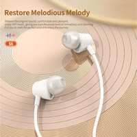 Kemampuan OEM/ODM Earphone In-Ear Berkabel Tipe-C Suara Stereo Hi-Fi Bass Berat Kontrol Volume Kabel TPE 1.2m Headset