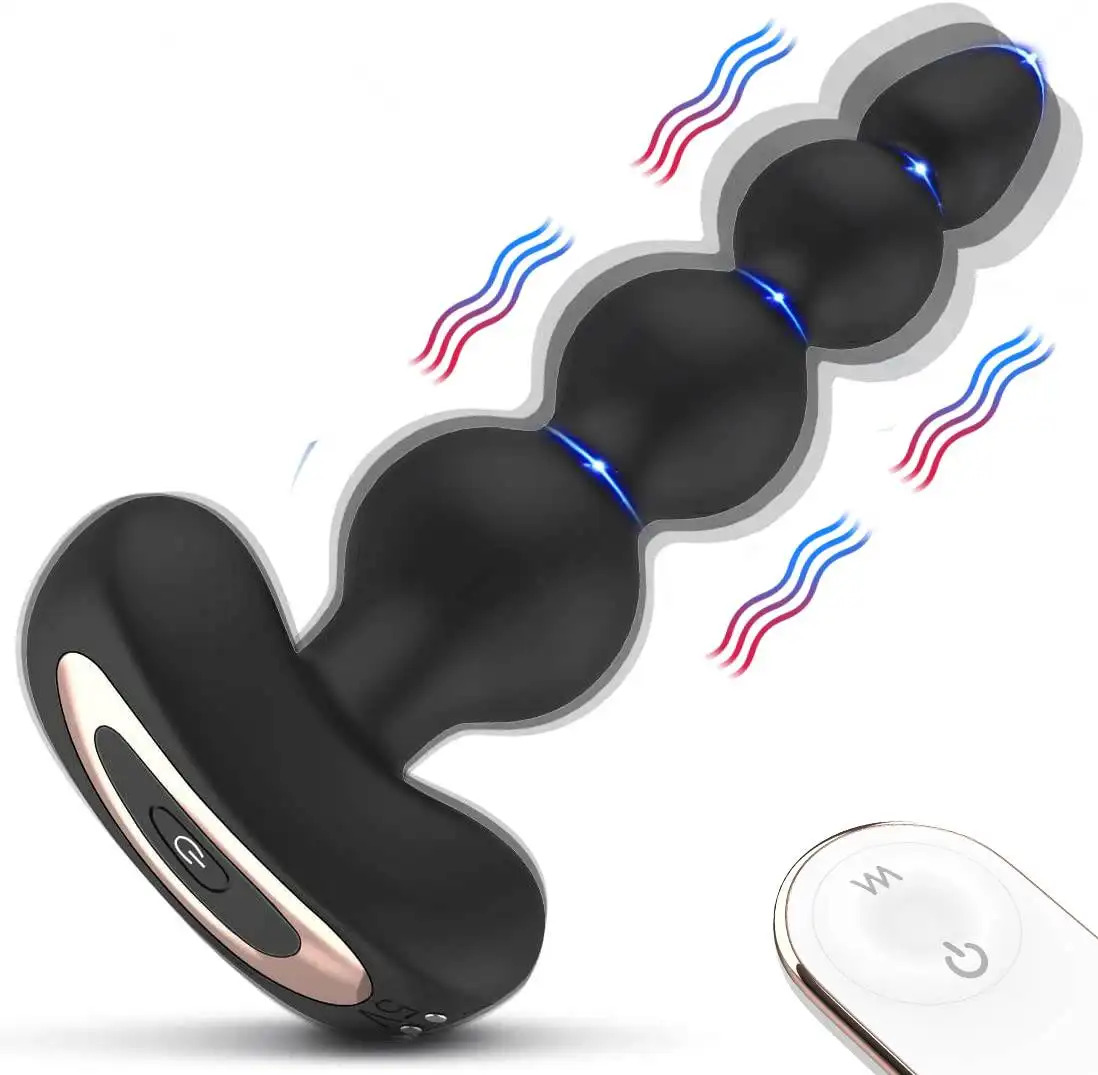 S-Hand elektrische Silikon Remote Vagina Vagina Sexspielzeug Butt Plug Anal Vibrator Anal Perlen Sexspielzeug für Männer und Frauen