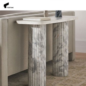 Tostone Interiors Furniture Natural Arabescato Mármol <span class=keywords><strong>blanco</strong></span> <span class=keywords><strong>Entrada</strong></span> Consola Mesa para <span class=keywords><strong>entrada</strong></span> Sala de estar Hogar Villa Decoración - Product Image 2