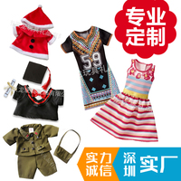 Tenue de poupée en peluche personnalisée en gros, broderie personnalisée pour poupée Labubu en coton de 10-20 cm, service OEM ODM de marque privée sur mesure