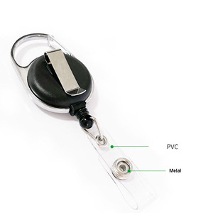 <span class=keywords><strong>Porte</strong></span>-<span class=keywords><strong>badge</strong></span> <span class=keywords><strong>et</strong></span> enrouleur rétractable robuste en plastique ABS <span class=keywords><strong>et</strong></span> métal pour le bureau <span class=keywords><strong>et</strong></span> l'école - Product Image 4