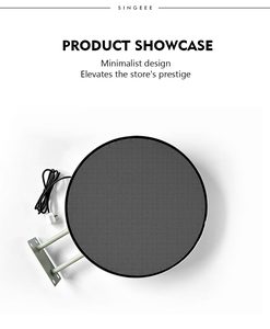 Afficheur LED circulaire extérieur accrocheur, affiche numérique double face en couleur avec animation et texte, haute luminosité - Product Image 2