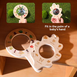 Jouet loupe en bois Montessori pour enfants, exploration de la <span class=keywords><strong>nature</strong></span> en plein air, jouet éducatif - Product Image 4
