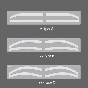 Suministros Pmu Maquillaje permanente Entrenamiento Tatuaje Brow Sticker Tool Brow Mapping Stickers - Product Image 4