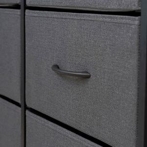 Commode autoportante moderne en tissu pour salon, durable, avec panneaux en MDF et acier inoxydable, en pin, disponible en plusieurs couleurs - Fournisseur en gros - Product Image 5