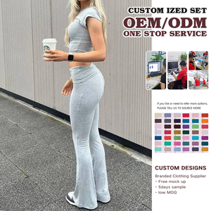 ชุดเซ็ตเสื้อผ้าผู้หญิงสองชิ้นสีพื้นสำหรับฤดูใบไม้ผลิ/ฤดูร้อนปี 2026 กางเกงขาสั้นทรงสกินนี่ระบายอากาศได้ดี เป็นมิตรกับสิ่งแวดล้อม ป้องกันไฟฟ้าสถิตย์ ผลิตจากผ้าสแปนเด็กซ์/ผ้าฝ้าย - Product Image 4