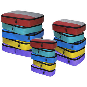 Caja de Almacenamiento para <span class=keywords><strong>Viajes</strong></span>, Juego de Cubos de Embalaje para <span class=keywords><strong>Viajes</strong></span> - Bolsa de Almacenamiento para Organizar Ropa/Prendas Íntimas, Juego de 5 Piezas - Product Image 2