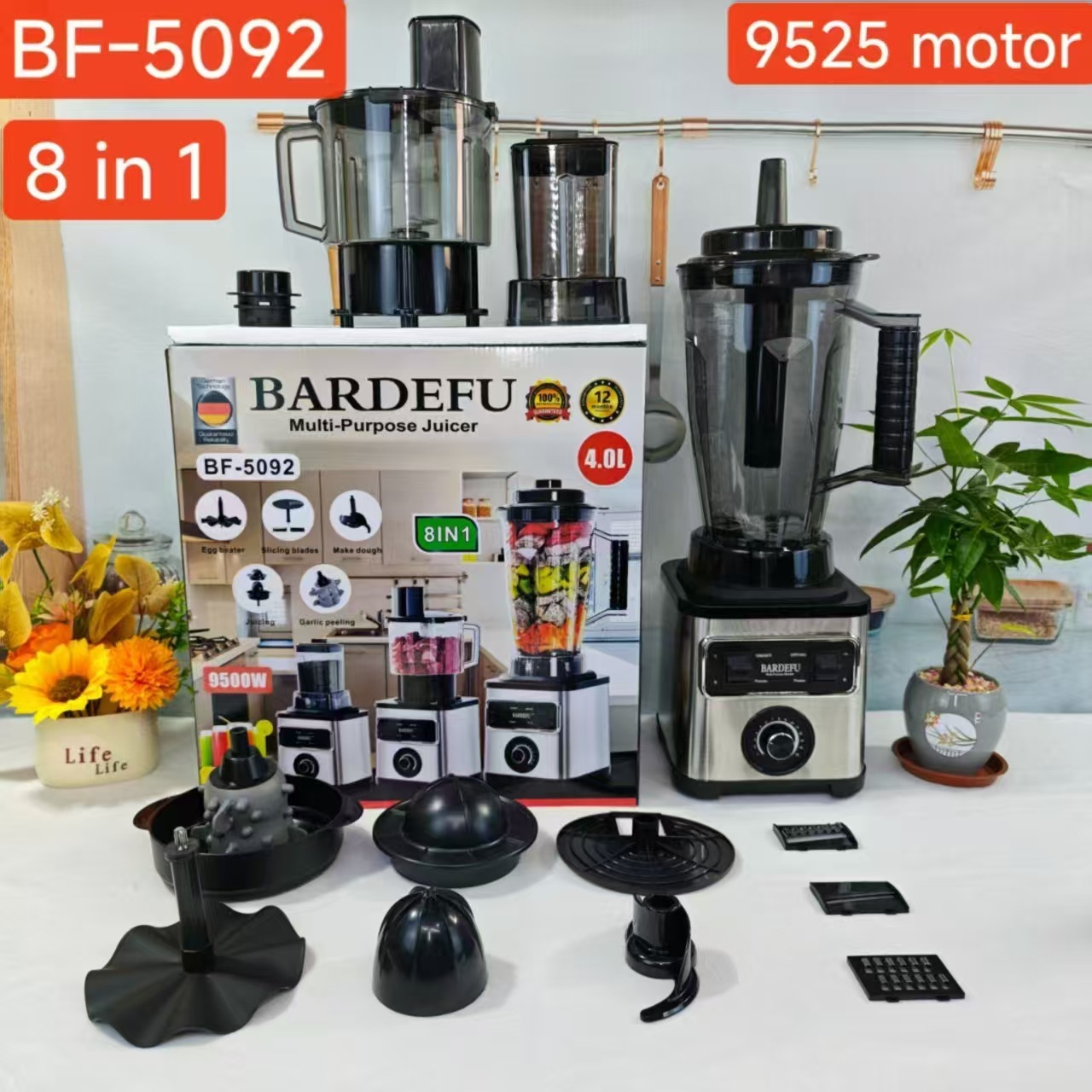BF-5092--8 en 1-Enchufe europeo