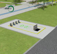 Station de compactage des déchets souterraine à capteur RNKJ – Solution tout-en-un personnalisable et esthétique moderne pour l'élimination des déchets