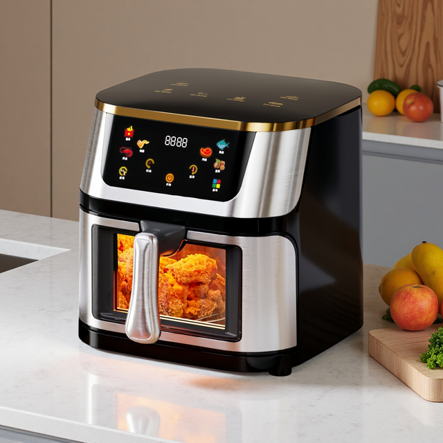 Household 10L Smart Visual Air Fryer Oven with Touch Screen