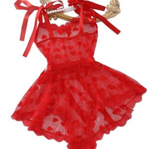 Sıcak japon Femme seksi sevgililer günü iç çamaşırı setleri ince çiçek balıksırtı dantel nefes çevre dostu şeffaf jartiyer için - Product Image 6