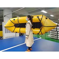Accepter personnalisé PVC léger une personne gonflable Packraft Frontier Packraft avec pagaie