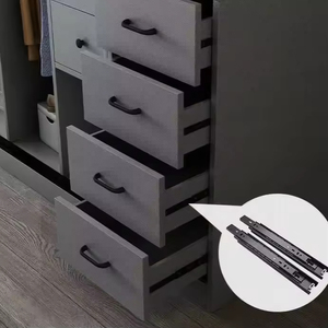 Armadio scorrevole moderno su misura per tutta la casa con mobile superiore per soggiorno e officina, ecologico - Product Image 4