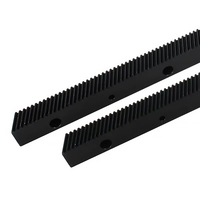 Nuovo Ingranaggio a Cremagliera Elicoidale Dritto in Acciaio 1.25M 1.5 Mod 22*25 670mm 1400mm, Ingranaggio a Cremagliera a Denti Dritti Nera di Precisione Pressofusa