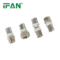 IFAN PEX Al PEX Raccords Tuyau 16-32mm Tous les types Couplage Coude Té Laiton PEX Presse Raccord