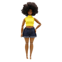 Vente en gros d'accessoires pour poupées de 11,5 pouces, vêtements tendance, pull à col roulé, short, vêtements pour les poupées courbes