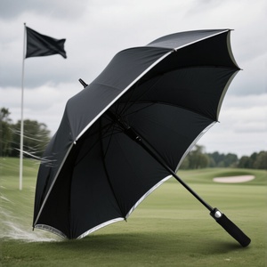 Golf <b>Umbrella</b> Custom Logo <b>Windproof</b> Oversized UV 50+ Sun Protection Double Layer Vent Design Straight Automatic Open for Two - Product Image 1