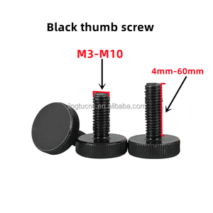 Thép carbon đen gb835 M3 M4 M5 M6 M8 M10 ngón tay điều chỉnh ngón tay cái bu lông phẳng núm đầu lớn có khía ngón tay cái vít với đầu lăn - Product Image 2