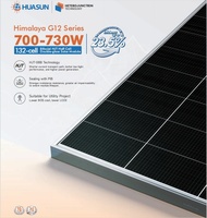 Module solaire série Himalaya G12 715W 720W 700-730W Panneau solaire bifacial HJT demi-cellule Double verre