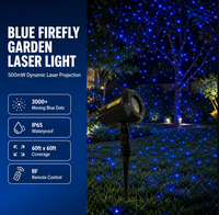 Lumière laser de jardin bleue de Noël, 500 mW, IP65, étanche, télécommande RF, pour cour, pelouse, parc, patio, allée, décoration de vacances