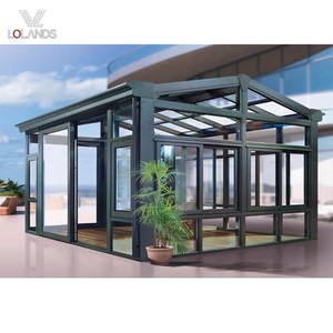 Villa moderne avec verrière en verre trempé sur mesure, toit triangulaire, <span class=keywords><strong>solarium</strong></span> extérieur, écologique, imperméable et isolant thermiquement - Product Image 4