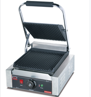 Grille-pain électrique professionnel en acier inoxydable Jieguan EG-812 certifié CE pour panini et sandwichs – Vente en gros