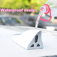 Antenne de voiture universelle à aileron de requin pour signal radio HF/VHF, signal sans fil, signal numérique CB/GSM, lumière d'avertissement LED et lumière stroboscopique