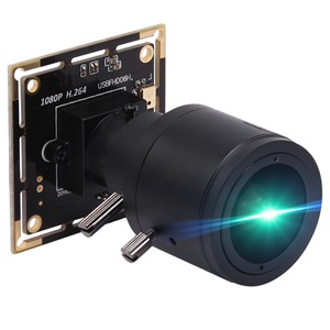 Webcam USB Full HD 1080P H.264 à faible luminosité avec microphone grand angle 95° et objectif M12 2.8-12mm pour diffusion en direct - Product Image 1