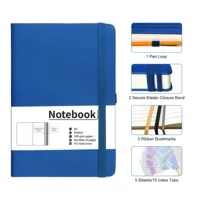 Carnet ligné A5, 360 pages, couverture en PU, papier premium 100 g/m², lignage collège, pour écriture quotidienne, cadeau pour hommes et femmes, usage scolaire et professionnel