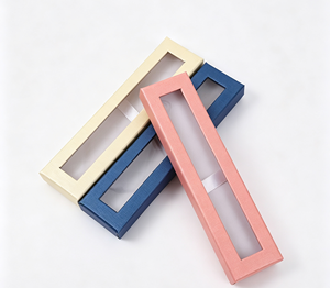 Boîte cadeau haut de gamme avec couvercle transparent, logo personnalisé, finition mate, doublure en mousse, fermeture magnétique étanche, emballage de vente au détail - Product Image 4